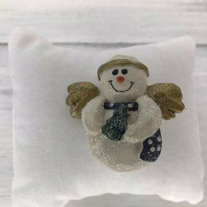 Angle Snowman Glitter With Halo Boyds Bears